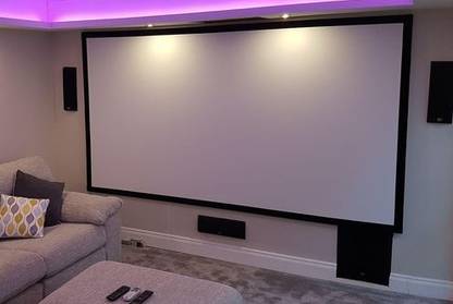Acoustica just sound it AJS-2F-100 Projector Screen (Width 124.9 cm x 124.9 cm Height)