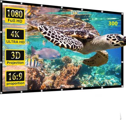 ZIOZY 300-inch Large Projector Screen 16:9 Hanging Projection Movie Washable Fold-able Projector Screen (Width 664 cm x 374 cm Height)