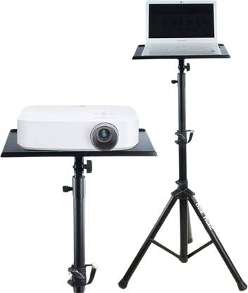 Moiz Multi-Purpose Floor Tripod Stand (3.5 Feet to 6 Feet) Tray Size.11 x 15.6 Inches Projector Stand