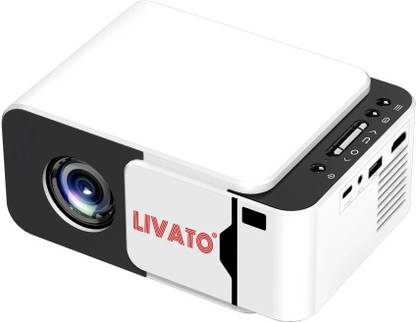 Livato T5 Android 13 4K Support Native 720P Remote Focus Wifi/Bluetooth/Auto Keystone (5000 lm / 1 Speaker / Wireless / Remote Controller) Portable Projector
