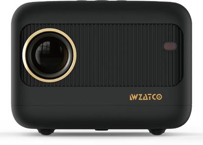 WZATCO Eve Native (3500 lm / 1 Speaker / Remote Controller) Portable 720P, 1080P Full HD Support, Electronic Focus | Bluetooth 5.0 | 3500 lumens (350 ANSI) | 5W HiFi Speaker | 176" Screen | Compatible with 4K TV Stick Projector