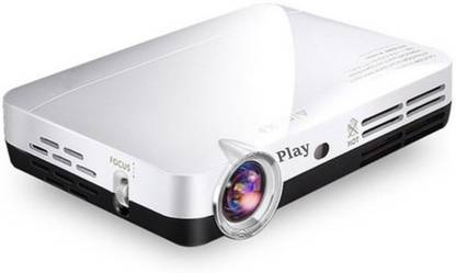 PLAY Newest PP6 3D Active UHD Smart Android 6 Bluetooth WiFi Crystal Clear Projection 7500 lm DLP Corded Mobiles Portable Projector