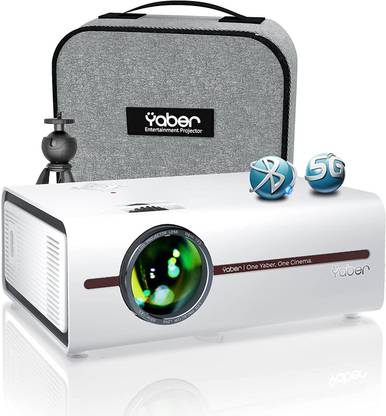 YABER V5 Mini Projector, 5G WiFi Bag and Tripod Included) (152 lm / 1 Speaker / Wireless) Projector