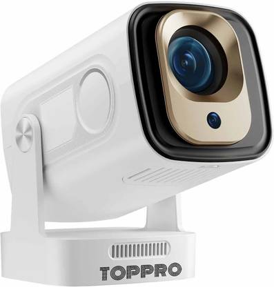 TOPPRO HY260PRO Full HD 4K Support Android Projector | Auto Focus | WiFi BT | Air Mouse (8000 lm / 1 Speaker / Wireless / Remote Controller) Portable Projector