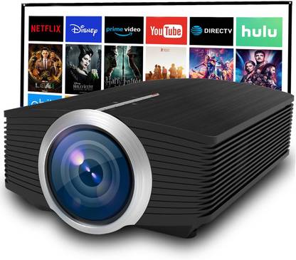 TOTAL Mini Led Portable Smart Home Theatre Projector with LCD Remote Controller (4000 lm) Portable Projector