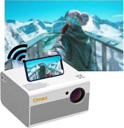 Omex M18 Android FHD 1920×1080p HD New 5G Wifi, bluetooth 4D Correction (4000 lm / 2 Speaker / Wireless / Remote Controller) Portable Projector