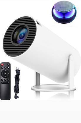 LUMINZA Smart 4K Projector, Android 11, 1080P, WiFi, Bluetooth, 150" Display (3500 lm / 1 Speaker / Wireless / Remote Controller) Portable Projector