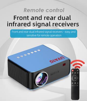 Livato T4 WIFI LED Projector 1024p Full HD with YouTube Wifi,HDMI,AV,USB,Miracast (4000 lm / 1 Speaker / Wireless / Remote Controller) Portable Projector