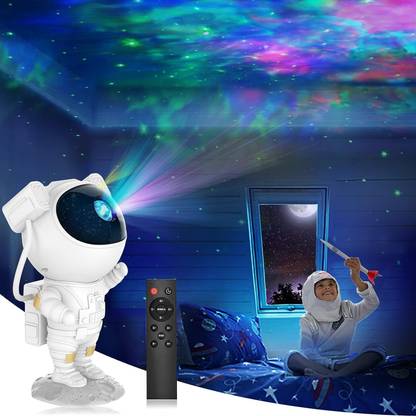 Desidiya Galaxy Projector with Remote Control 360° Adjustable Astronaut Night Light Night Lamp
