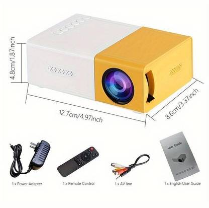 lezzie YG300- A28 mini home theater LED projector with remote controller (600 lm) Portable Projector