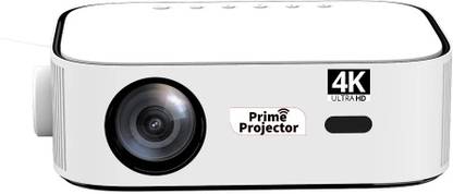 Prime Projector PS5 4K | 9500 Lumens | NEW RELEASE | Android 9.0 | 30,000:01 Contast Ratio | (16000 lm / 2 Speaker / Wireless / Remote Controller) Portable Projector