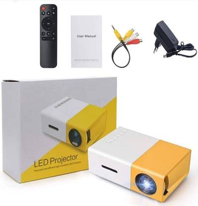 Hespa YG-300 LCD Mini Projector | 1080P | Portable LED | Home Cinema (200 lm / Remote Controller) Portable Projector