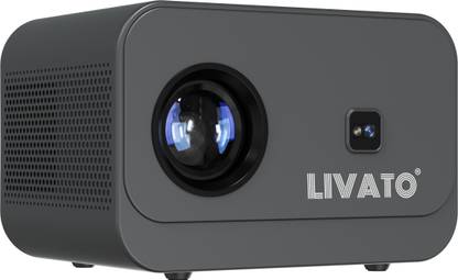 Livato Spark HD Android Projector with 5G WiFi and Bluetooth 5.0 Digital Keystone (5000 lm / 1 Speaker / Wireless / Remote Controller) Portable Projector