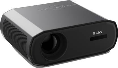 PLAY MK PRO 360 degree Screen Rotation Native Full HD 1080p Electronic Zoom (16000 lm / 2 Speaker / Wireless / Remote Controller) Portable Projector