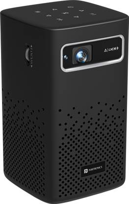 Portronics Pico 13, Stream Apps, Rechargeable, 4K Support, Compact, 3500 lm, 10W Speaker (3500 lm) Portable Projector
