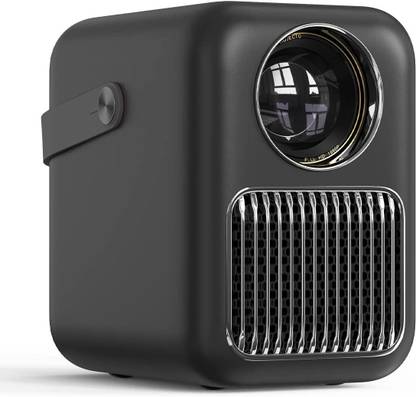 WANBO T6R Max (7000 lm / 2 Speaker / Wireless / Remote Controller) Portable Native 1080P Full HD 4K HDR, Android 9.0 Fully Automatic | Dust Proof | 10 Watt Hi-Fi Speaker | Dual WiFi, BT | 250" Max Screen Projector