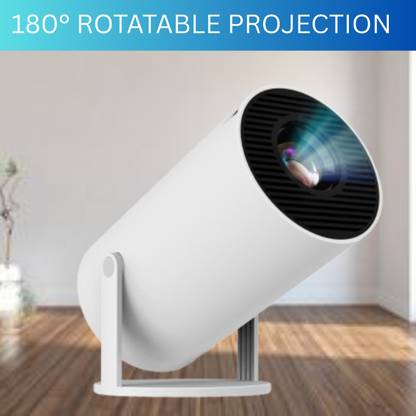 FRONY Smart (Projector) 1080P & 4K Support Rotatable Design With Netflix/Prime etcB242 (4500 lm / 1 Speaker / Wireless / Remote Controller) Portable Projector
