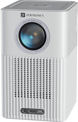 Portronics Beem 500 Smart Projector, 8K Support / 1080p Native, 16W Speaker, Auto Focus, (6700 lm) Portable Projector