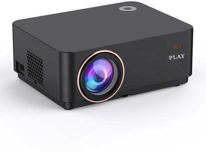 PLAY Gold 3D Projector with Native Full Hd, Android 9, 5G WiFi & Bluetooth Speakers (10000 lm / Wireless / Remote Controller) Portable Projector