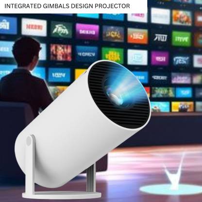 Guggu Smart Projector for Home 4K Support Rotabable Design withApp Netflix,YouTubeW278 (4500 lm / 1 Speaker / Wireless / Remote Controller) Portable Projector
