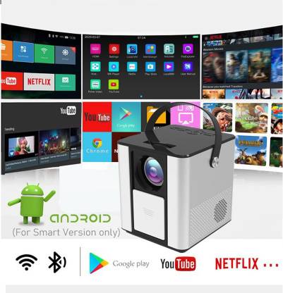 IBS ANDROID 9.0 YOUTUBE NETFLIX HD 3D Projector HDMI USB VGA AV, 1280*720P (5000 lm / Wireless / Remote Controller) Portable Projector