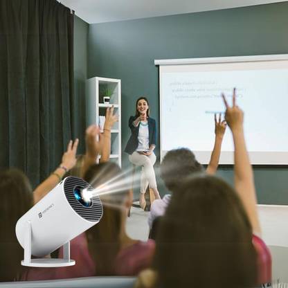 Offtrot Smart 4K LED Projector 720p Resolution 2500 Lumens With Anykast (4500 lm) Portable Projector