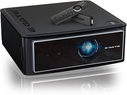 Egate O9 Zen Dual OS (12000 lm / Remote Controller) 1080p Full HD Native with 4K Support, 750 ANSI with FTS (Certified Netflix, Prime, Hotstar & More) | Auto (Focus, Keystone, Fit), ARC HDMI + Optical SPDIF, 2GB RAM / 32GB ROM, Auto Lift Projector