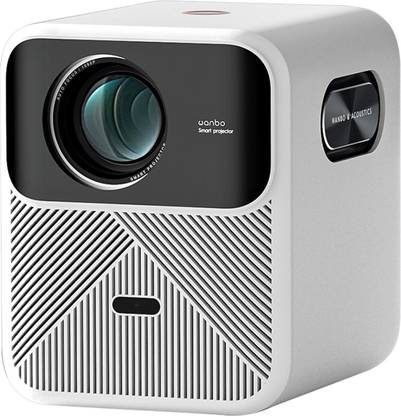 WANBO Mozart 1 FHD (11000 lm / 2 Speaker / Wireless) Native 1080P, 4K HDR, 900 ANSI | HDMI ARC| Android 2G+32G | Auto (Focus + Keystone + Obstacle Avoidance) | Dust Proof | 16W Speaker | WiFi 6, BT Projector