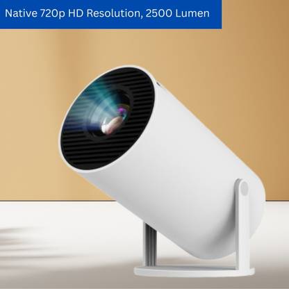 SACRO Protable Projector for Home 4K Support With Built-in App Netflix/YouTubeT120 (4500 lm / 1 Speaker / Wireless / Remote Controller) Portable Projector