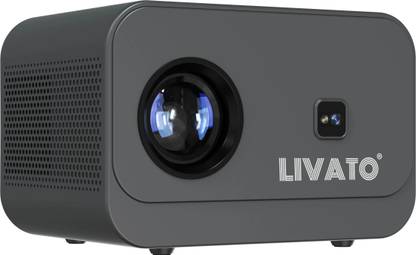 Livato Mega 1GB/8GB Wifi Bluetooth Android 11 Digital Focus and Keystone (5000 lm / 1 Speaker / Wireless / Remote Controller) Portable Projector