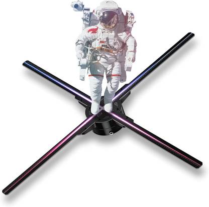 microware 3D Hologram Fan, 25.6“ Hologram Projector Advertising Display with Remote (4200 lm) Portable Projector