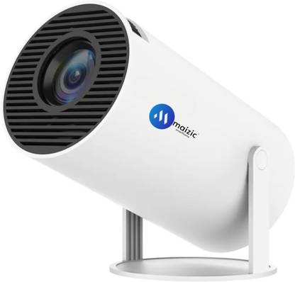 Maizic Smarthome 4K HD 150" Android Projector Wifi Portable BT 180° Rotation Auto Keystone (8400 lm / 1 Speaker / Wireless / Remote Controller) Portable Projector