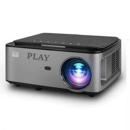 PLAY MP4 Latest Android 9.0 Advance Technology 4k 3D Full HD LED Smart Projector (6800 lm / Wireless / Remote Controller) Portable Projector