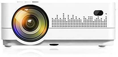Torexo Sales TS87 Android 9.0 1GB/8GB ROM, 250" Large Display 1080P FullHD, WiFi, Bluetooth (5000 lm / 1 Speaker / Wireless / Remote Controller) Portable Projector