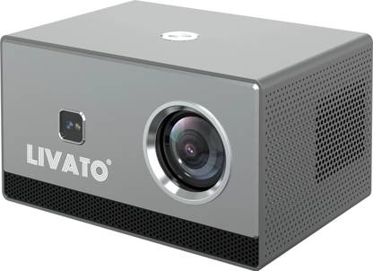 Livato Lumina Android Fully Auto Focus Keystone Native Full HD Wifi Bluetooth Miracast (8000 lm / 1 Speaker / Wireless / Remote Controller) Portable Projector