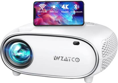 WZATCO W6 Polar Native 1080P FullHD 4k Support Android9 660ANSI (6900 lm / 1 Speaker / Wireless / Remote Controller) Projector