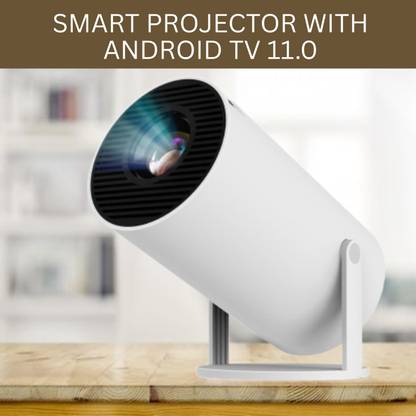 Frony Smart (Projector) 1080P & 4K Support Rotatable Design With Netflix/Prime etcA43 (4500 lm / 1 Speaker / Wireless / Remote Controller) Portable Projector