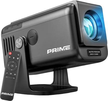 Prime Projector Prime PX-10 Nova Pro Smart Projector | Native FHD | 4K HDR | Android 13 (7500 lm / 2 Speaker / Wireless / Remote Controller) Portable Projector
