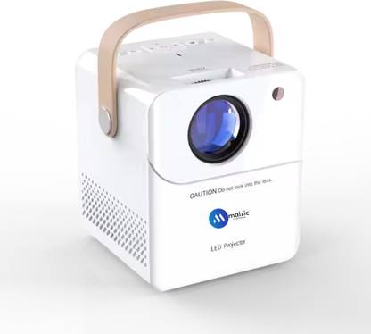 Maizic Smarthome Cube 4K Smart Projector for Android, Mini Outdoor Projector Bluetooth 180 ANSI (2000 lm / Wireless / Remote Controller) Portable Projector