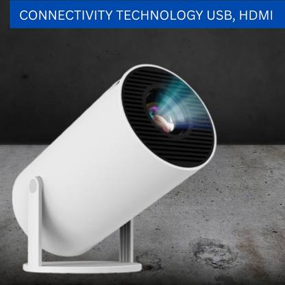 Frony Protable Projector for Home 4K Support With Built-in App Netflix/YouTubeA55 (4500 lm / 1 Speaker / Wireless / Remote Controller) Portable Projector