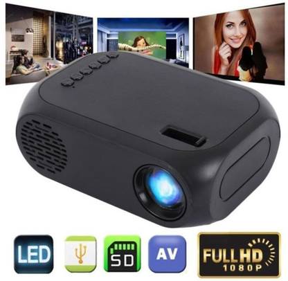 TOTAL Mini Led Portable Smart Home Theatre Hdmi, Av, Sd, USB (2000 lm) Portable Projector