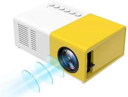 Nizix YG300 Mini Projector – Remote Controlled, LED Display & Multi-Port Input (600 lm / Remote Controller) Portable Projector