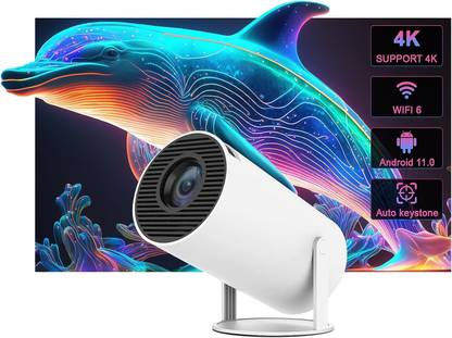 TOTAL T6 WIFI LED Projector 1080p Full HD with Built-in YouTube - Supports Wifi, HDMI,VGA,AV IN,USB, Miracast - Mini Portable (5000 lm) Portable Projector