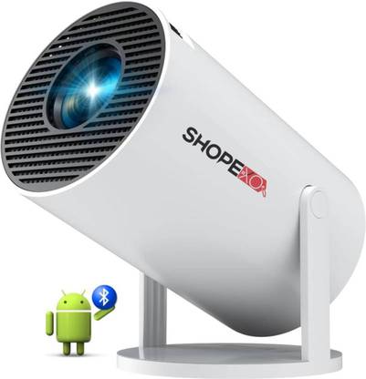 Shopexo HY300 Pro 4K,Native HD Android Wifi Bluetooth Miracast Auto Keystone Freestyle (5000 lm / 1 Speaker / Wireless / Remote Controller) Portable Projector