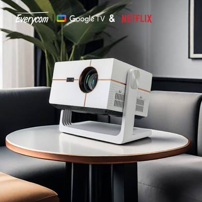 iJAKS Electronics 4K Netflix Certified Q9 Max Pro Smart Projector, 14000 Lumens (3500 lm / 1 Speaker / Wireless / Remote Controller) Portable Projector
