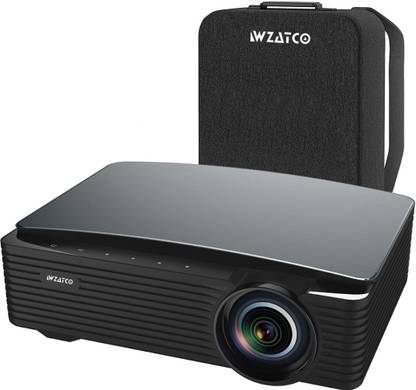 WZATCO S6 (8000 lm / 1 Speaker / Wireless) with Android 9.0, Full HD Native 1080P, WiFi/BTv5.1 Projector