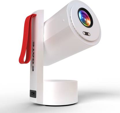 Egate Atom 4X (EO9022) (400 lm) Android 13 | 1080p Native, 4K HDR-HLG | 400 ISO Lumens | Auto (Focus+Keystone) | Max Size 300-Inches (762cm) | USB-HDMI (ARC+eARC+CEC) | 1GB-8GB, WiFi6 & BT | Fully Automatic Projector