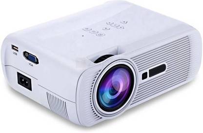 Punnkk P7 LED Projector 2000 Lumens Built in Mini Speaker (2000 lm / 1 Speaker / Remote Controller) Portable Projector