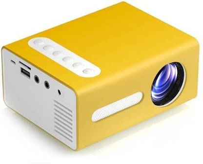 FYURI Mini Projector 4K Color LED LCD Video Multimedia Home Theater HDMI Projector (500 lm / Remote Controller) Portable Projector