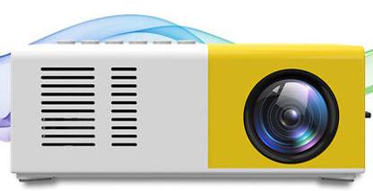 Nizix Compact YG300 LED Projector – Home Theater, HDMI/USB/AV, Remote Control (600 lm / Remote Controller) Portable Projector
